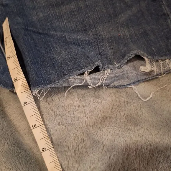 Kut From The Kloth Cut-Off Shorts Women 2 Blue Denim Gidget Daisy Dukes - Picture 6 of 11